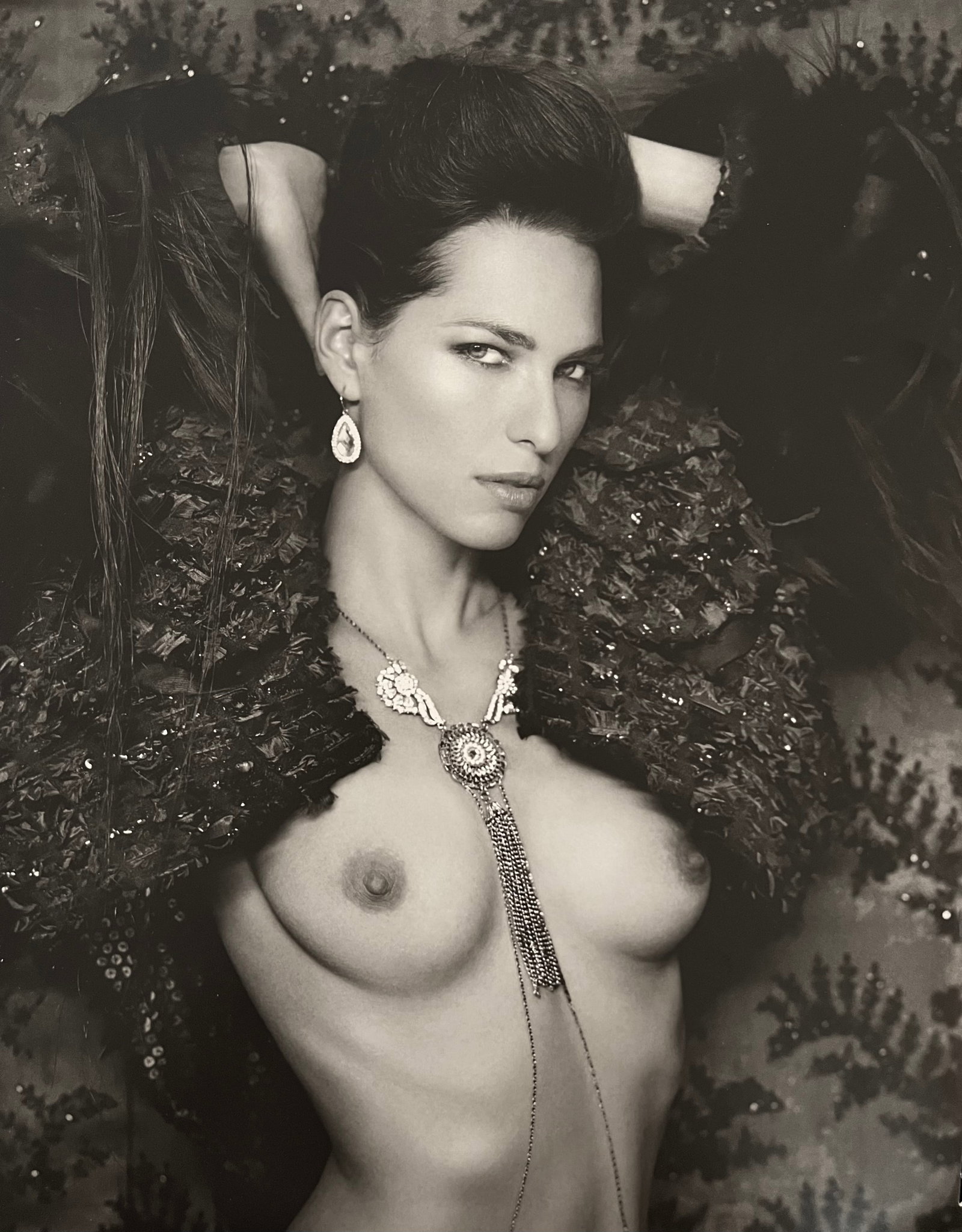Marc Lagrange, Mistinguette, 2012: Photographer: Marc Lagrange was a Belgian photographer known for his nude portraits of female figures. Lagrange created dream-like and fantastical narrative pictures populated by beautiful nudes that 
