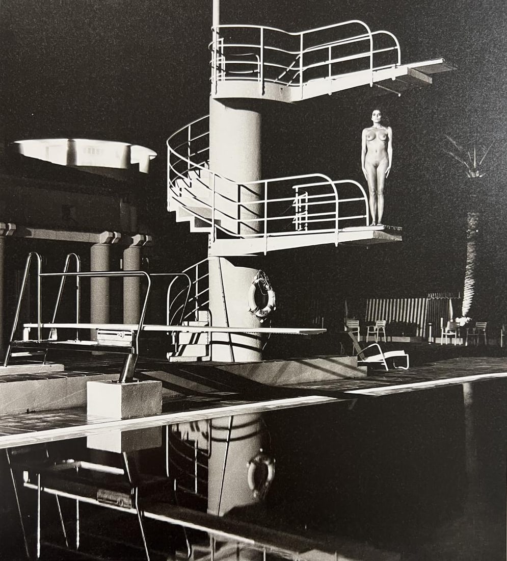 Helmut Newton, Diving Tower, Old Beach Hotel, Monte, 1981 (1 of 1)