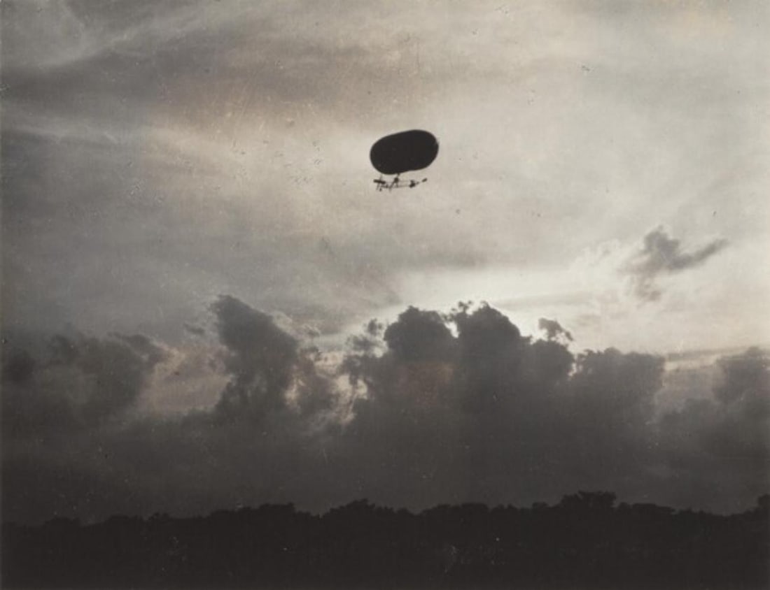Alfred Stieglitz, A Dirigible, 1910: Photographer: Alfred Stieglitz (American, 1879 - 1973) - Internationally renowned and historically significant. Title: A Dirigible Date Of Negative: 1910 Type Of Print: Authentic Vintage Sheet Fed Pho