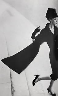 Richard Avedon, Dovima, Dress by Dior, Grand Palais, Paris, 1955: Photographer: Richard Avedon (American, 1923 - 2004) - internationally renowned portrait and fashion photographer, one of the most important and influential photographers during the last half of the t