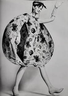 Richard Avedon, Dovima, Dress by Traina-Norell, New York studio, 1957: Photographer: Richard Avedon (American, 1923 - 2004) - internationally renowned portrait and fashion photographer, one of the most important and influential photographers during the last half of the t