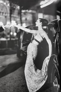 Richard Avedon, Dovima, Evening dress by Cavanagh, La Grande Cascade, Paris, 1955: Photographer: Richard Avedon (American, 1923 - 2004) - internationally renowned portrait and fashion photographer, one of the most important and influential photographers during the last half of the t