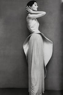 Richard Avedon, Dovima, Evening dress by Gres, Paris studio, 1950: Photographer: Richard Avedon (American, 1923 - 2004) - internationally renowned portrait and fashion photographer, one of the most important and influential photographers during the last half of the t