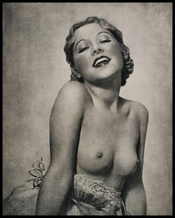 WILLIAM MORTENSEN, Frou-Frou, 1935 1st Edition: Photographer: William Mortensen (American, 1897 - 1965) - known for pictorial and experimental imagery. Title: "WILLIAM MORTENSEN, Frou-Frou, 1935" Subject: Surreal - demon, occult, horror, fantasy. T