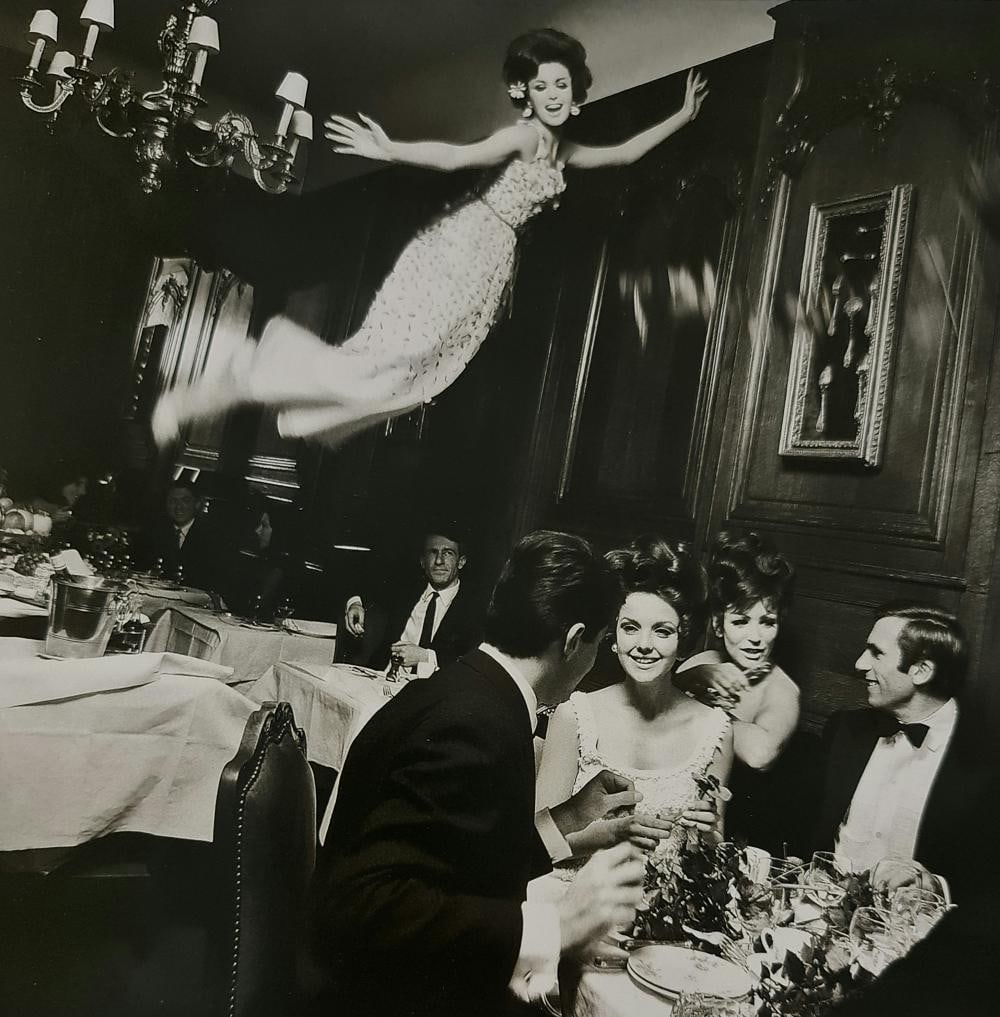 Melvin Sokolski, Fly, Side, Jump, 1965: Photographer: Melvin Sokolsky, (October 9, 1933 – August 29, 2022) was an American photographer and film director. His fantastical and occasionally surreal work brought an experimental energy to Har