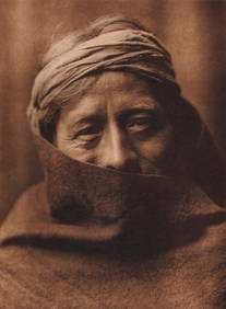 Edward S. Curtis, PLATE 98 Waibusiwa, A Zuni Kyaqimassi, 1903 (1 of 1)