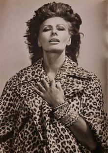 Michel Comte, Sophia Lauren, Italian Vogue, 1994: Photographer: Michel Comte (born 19 February 1954) is a Swiss artist, filmmaker, fashion and portrait photographer. Subject/Title: Frida Kahlo Date Of Negative: 1994 Type Of Print: Sheet Fed Photograv