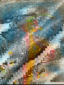 Roberto Matta, 'Los 5 Destacados Burumbauzerda', Signed Limited Edition, Mixed Media Etching (1 of 7)