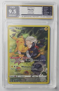 Pikachu 2022 Lost Origin Full Art Holo Pokemon Card Gem Mint 9.5: Pikachu 2022 Lost Origin Full Art Holo Pokemon Card Gem Mint 9.5
