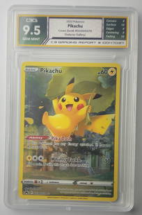 Pikachu 2023 Crown Zenith Full Art Holo Pokemon Card Gem Mint 9.5: Pikachu 2023 Crown Zenith Full Art Holo Pokemon Card Gem Mint 9.5