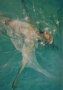 HAJIME SORAYAMA 'UNTITLED' 1997 OFFSET LITHOGRAPH- LARGE FORMAT: Artist: Hajime Sorayama Title/Subject: Un-Titled Type Of Print: Authentic Sheet Fed Photogravure/Offset print Date Of Print: 1997 Paper: Offsetlithograph. Print Origin: Japan Approximate Image Size: 1