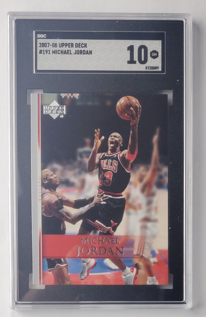 Michael Jordan 2007 Upper Deck Basketball Card SGC Gem Mint 10 (1 of 2)