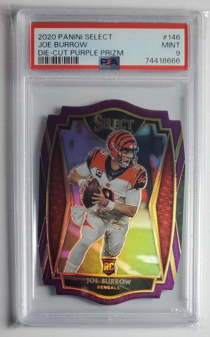 Joe Burrow Die Cut Purple Prizm Rookie PSA 9 (1 of 2)