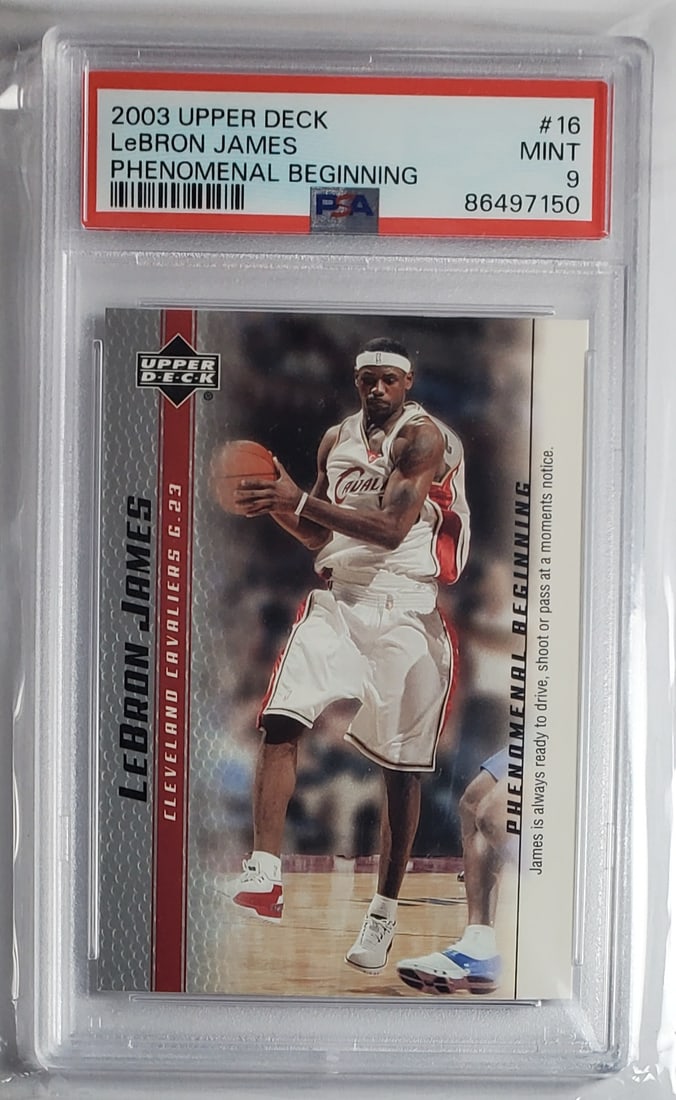 Lebron James Upper Deck Rookie #16 PSA 9 (1 of 2)