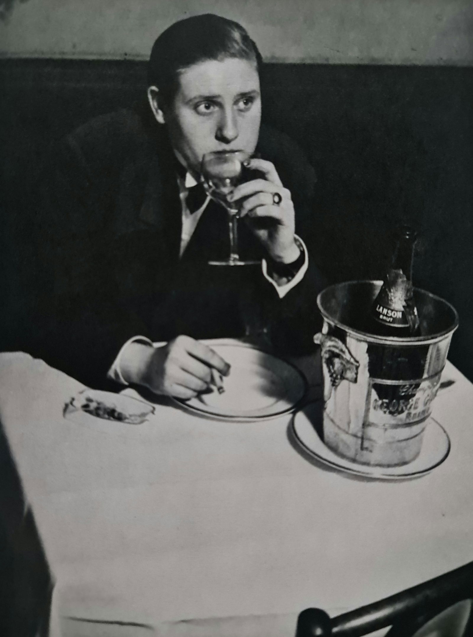 Brassai, Woman at le Monocle, Montparnasse, 1933: Photographer: Brassai (pseudonym of Gyula Halász, 1899 – 1984) - historically important Hungarian photographer, sculptor and filmmaker who rose to fame in France. Title: Woman at le Monocle, Montpa