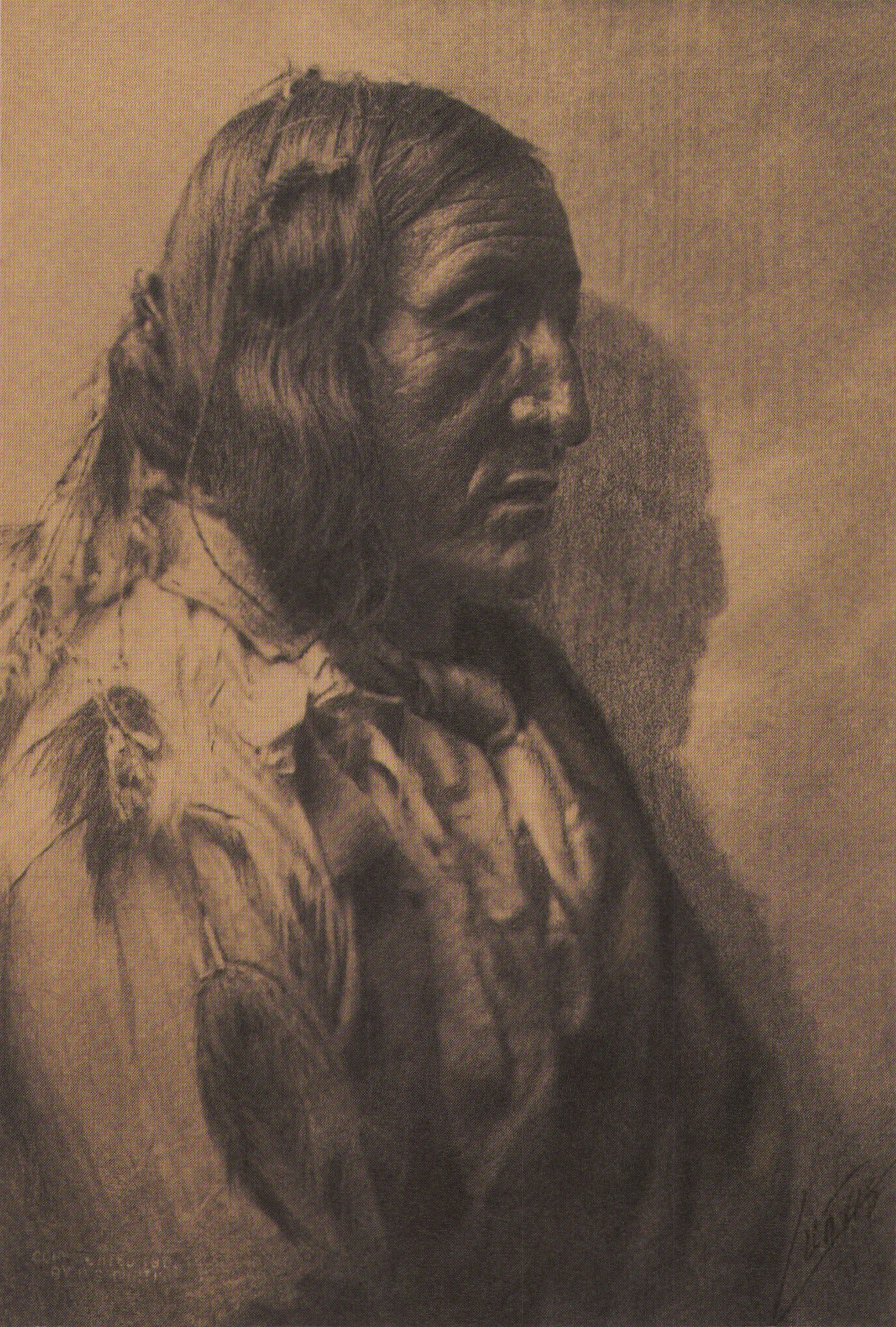 Edward S. Curtis, PLATE 67 Little Wolf Cheyenne, CA, 1904 (1 of 1)