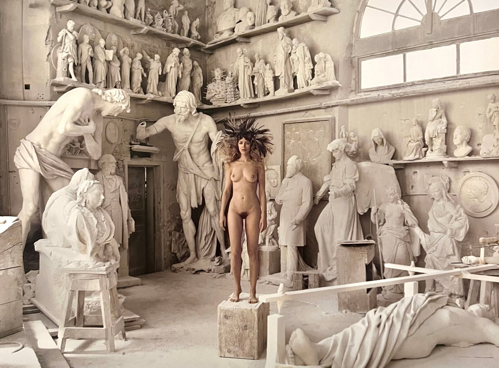 Marc Lagrange, Superimposed, 2000's: Photographer: Marc Lagrange was a Belgian photographer known for his nude portraits of female figures. Lagrange created dream-like and fantastical narrative pictures populated by beautiful nudes that