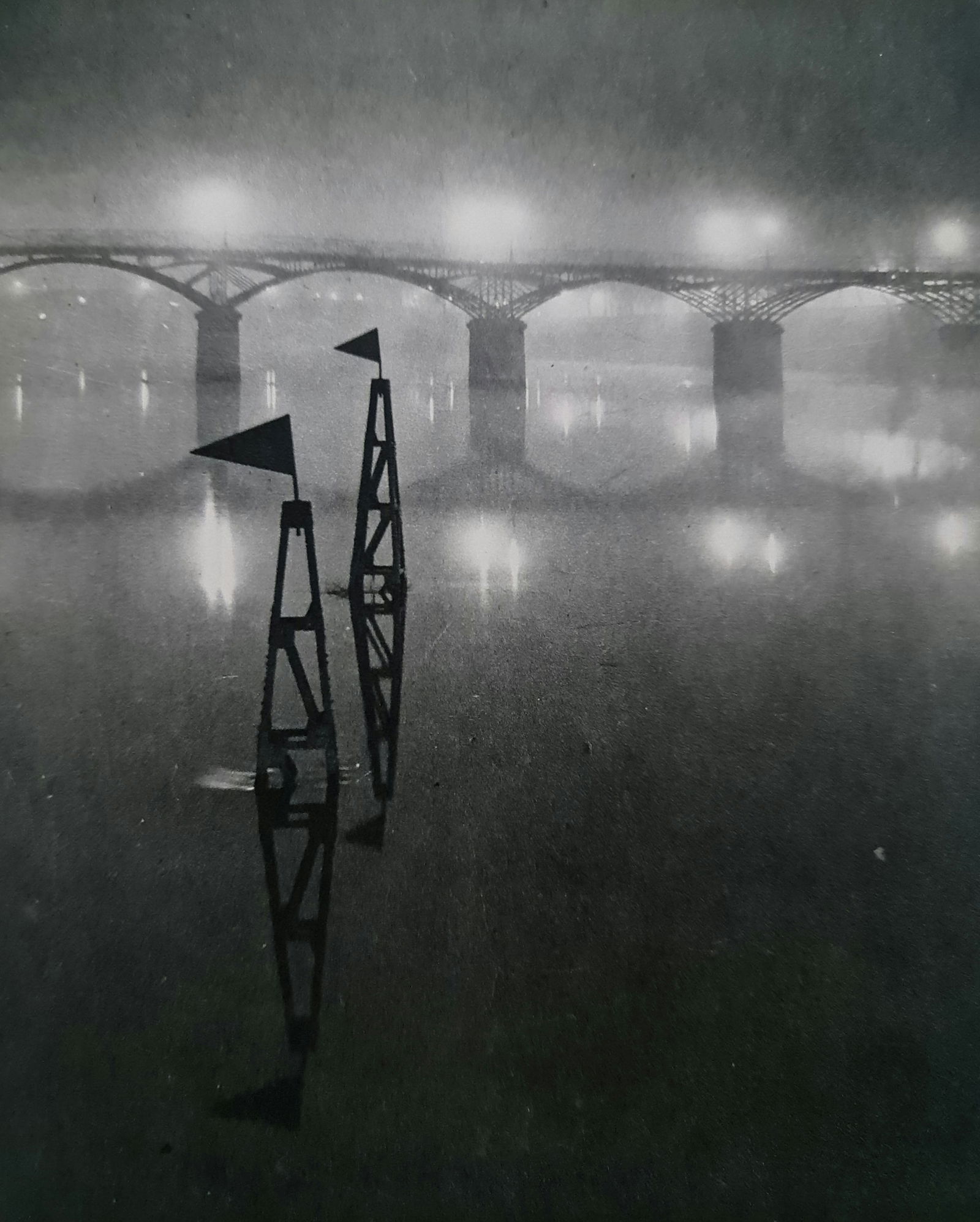 Photographer: Brassai (pseudonym of Gyula Halász, 1899 – 1984) - historically important Hungarian: Photographer: Brassai (pseudonym of Gyula Halász, 1899 – 1984) - historically important Hungarian photographer, sculptor and filmmaker who rose to fame in France. Title: Pont Des Art Type Of Print: