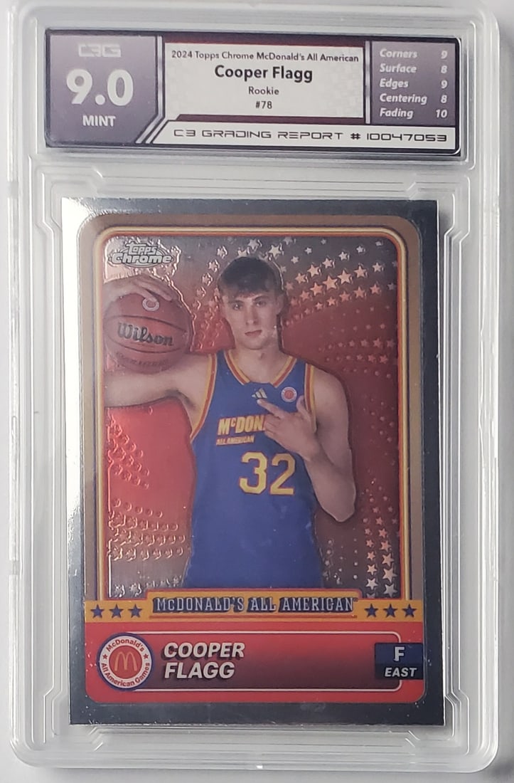 Cooper Flag Mcdonalds All American Topps Chrome 2024 Gem Mint 9 Basketball Card: Cooper Flag Mcdonalds All American Topps Chrome 2024 Graded- Gem Mint 9