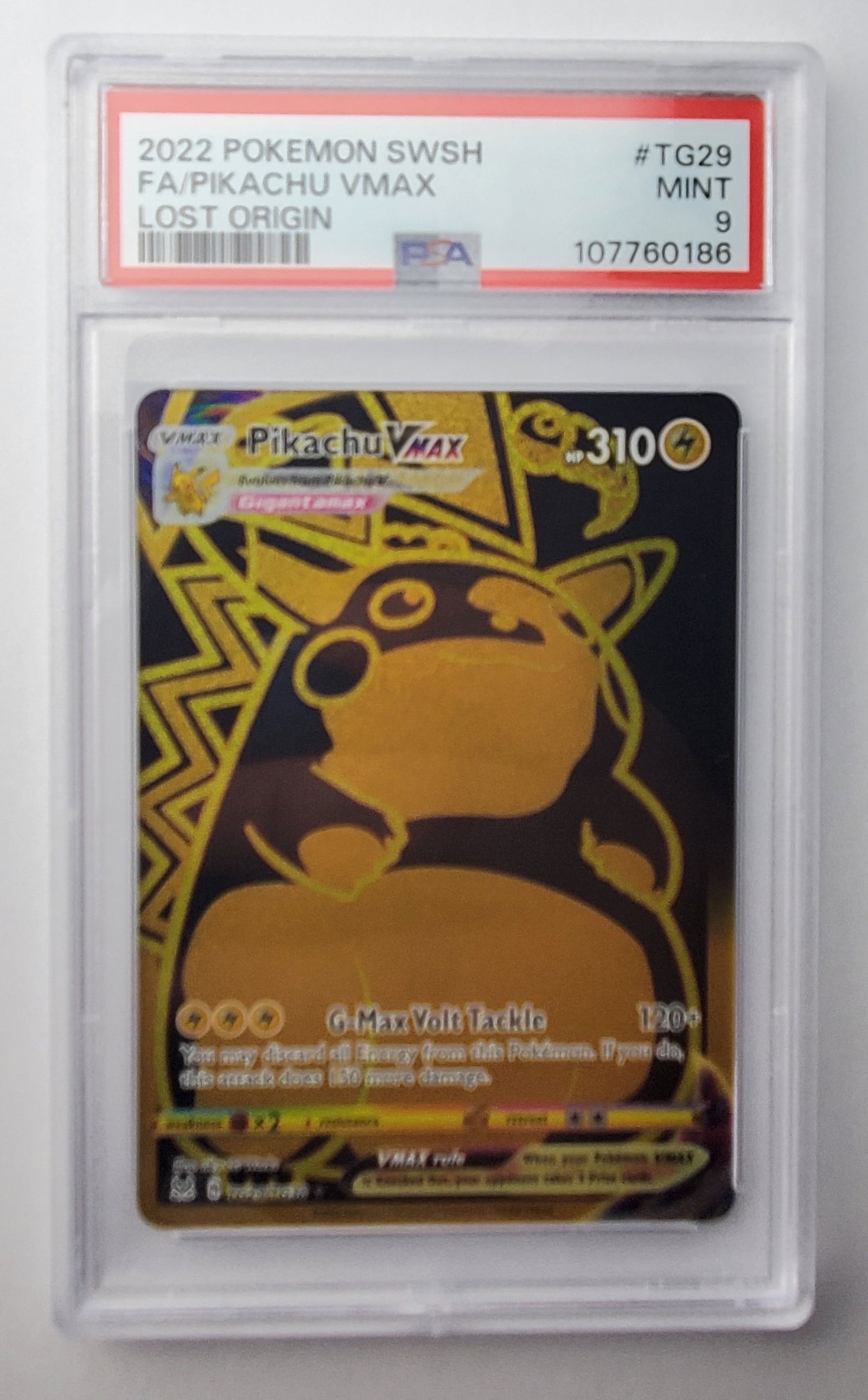 Pikachu Vmax Lost Origin Full Art Holo PSA Mint 9 2022 Japanese Pokemon Card (1 of 3)