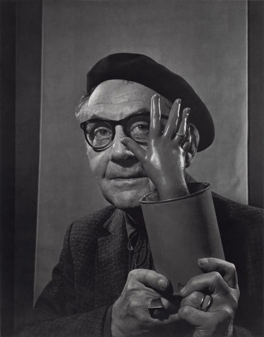 Yousuf Karsh, Man Ray, 1965: Photographer: Yousuf Karsh(1908-2002) Publisher: Little, Brown and Co. Karsh, an Armenian-Canadian photographer, rose to fame for his iconic portraits of prominent figures, including Winston Churchill