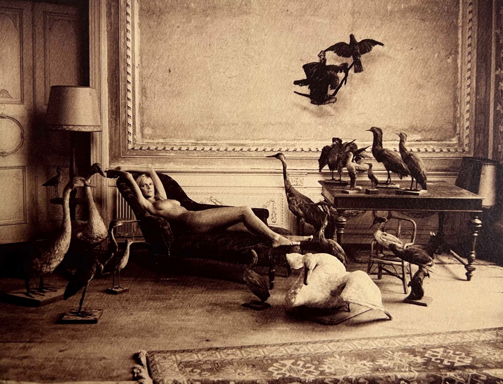 Marc Lagrange, The Bird's Scene, 2010: Photographer: Marc Lagrange was a Belgian photographer known for his nude portraits of female figures. Lagrange created dream-like and fantastical narrative pictures populated by beautiful nudes that