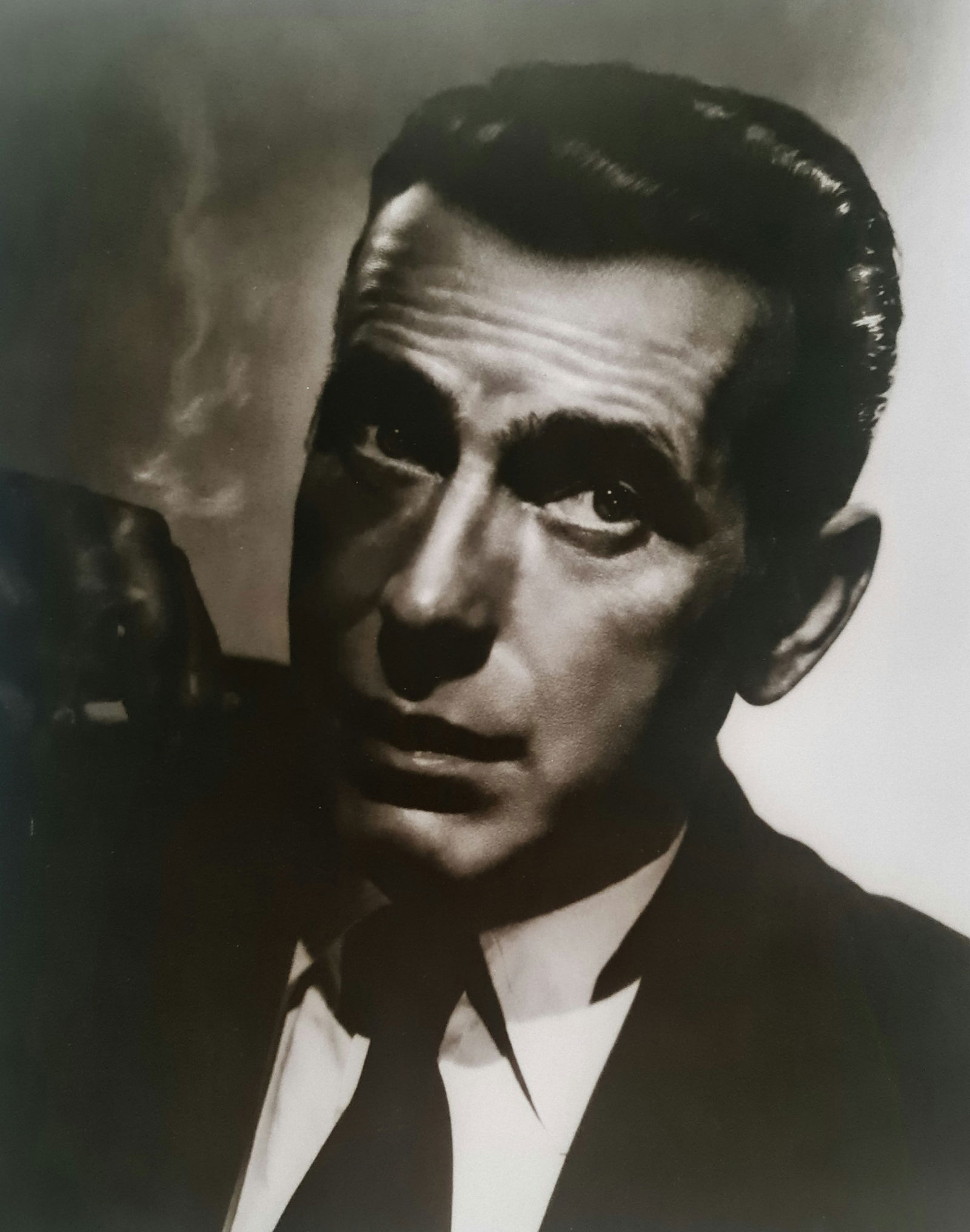 George Hurrell, Humphrey Bogart, 1937: Photographer: George Edward Hurrell (June 1, 1904 – May 17, 1992) was a photographer who contributed to the image of glamour presented by Hollywood during the 1930s and 1940s.Title: Humphrey Bogart,