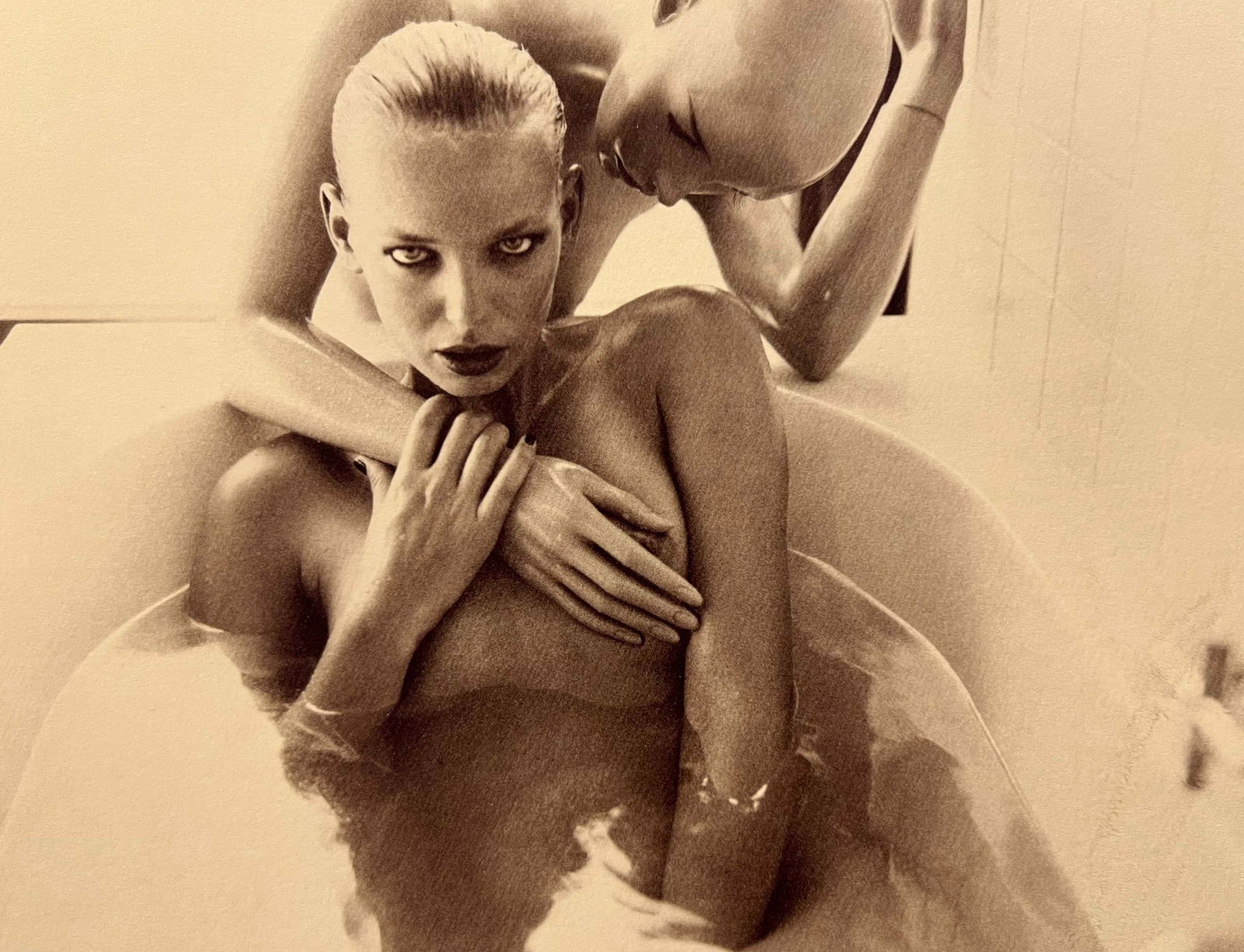 Marc Lagrange, Au Bain-Marie, 2012: Photographer: Marc Lagrange was a Belgian photographer known for his nude portraits of female figures. Lagrange created dream-like and fantastical narrative pictures populated by beautiful nudes that