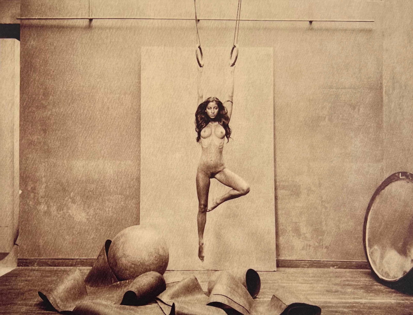 Marc Lagrange, The Gymnast Diptych, 2012: Photographer: Marc Lagrange was a Belgian photographer known for his nude portraits of female figures. Lagrange created dream-like and fantastical narrative pictures populated by beautiful nudes that