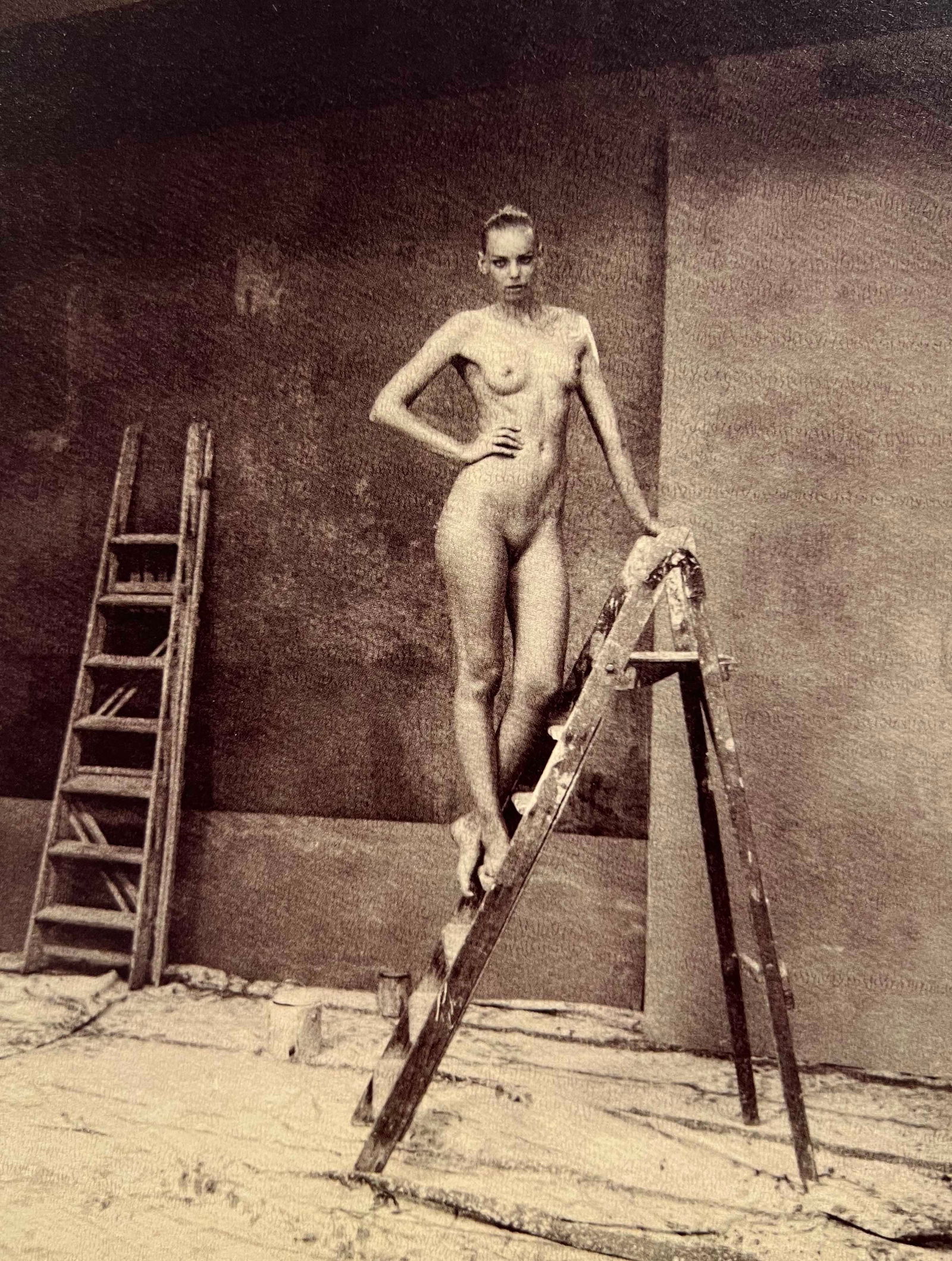 Marc Lagrange, The Painter, 2012: Photographer: Marc Lagrange was a Belgian photographer known for his nude portraits of female figures. Lagrange created dream-like and fantastical narrative pictures populated by beautiful nudes that