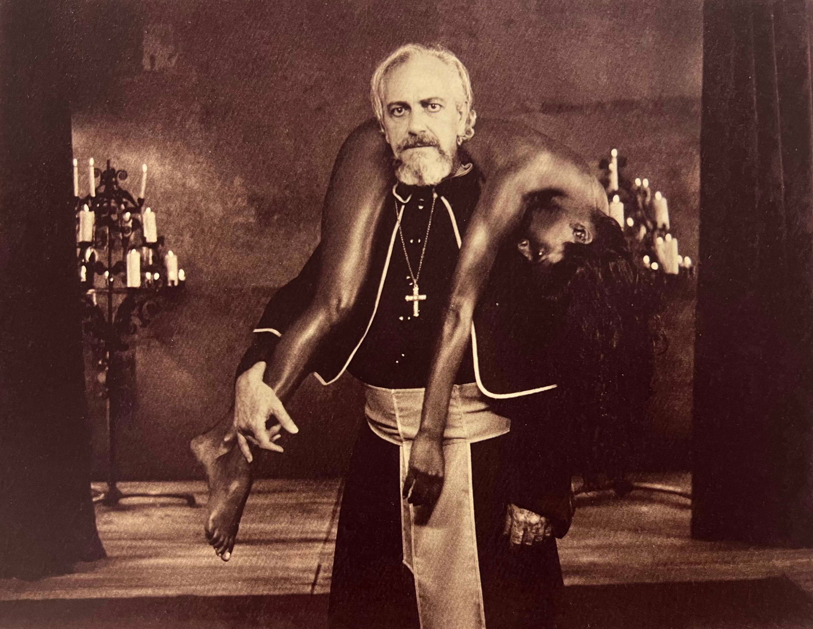 Marc Lagrange, The Priest, 2010: Photographer: Marc Lagrange was a Belgian photographer known for his nude portraits of female figures. Lagrange created dream-like and fantastical narrative pictures populated by beautiful nudes that