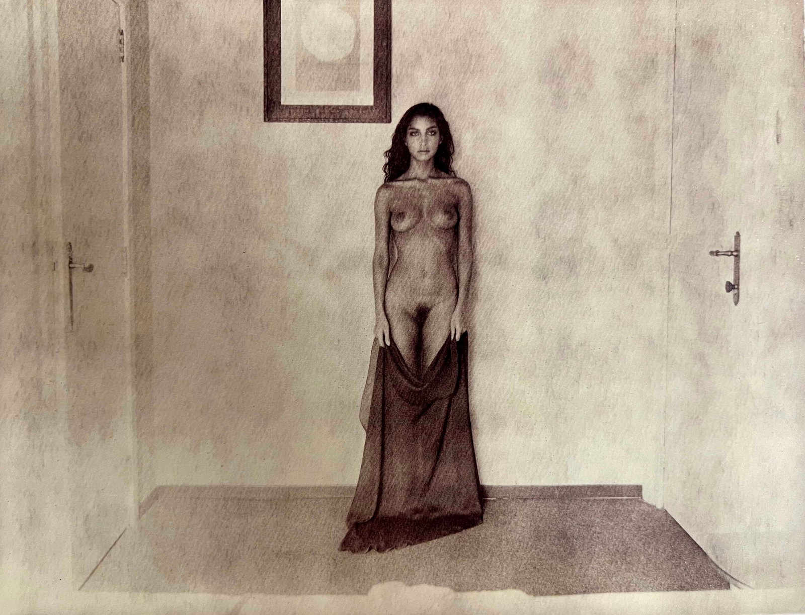 Marc Lagrange, The Veil Of Condessa I, 2013: Photographer: Marc Lagrange was a Belgian photographer known for his nude portraits of female figures. Lagrange created dream-like and fantastical narrative pictures populated by beautiful nudes that