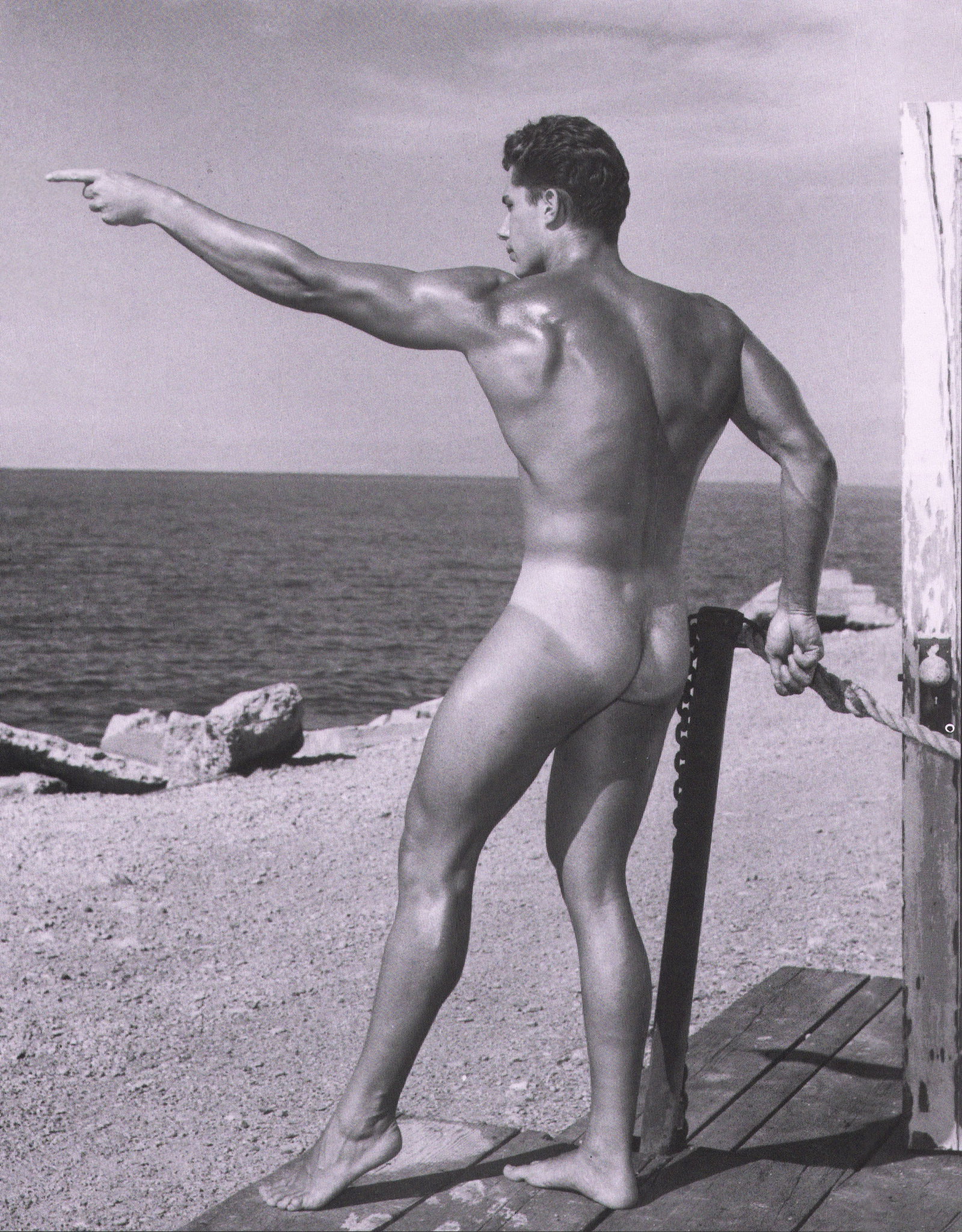 Bruce Bellas, Male Nude Study, 1950s, (9) - 7.5"x9.5": Photographer: Bruce Bellas aka "Bruce Of L.A." or "Bruce Of Los Angeles" (American, 1909 - 1974) - internationally renowned American photographer of the male physique. Bellas was best known for his ma