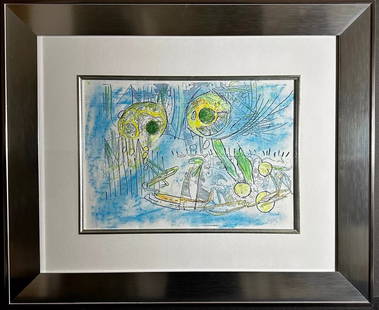 Roberto Matta Sans Titre Original Mixed Media Hand Signed Certified Surreal ART: Artist: Roberto Matta Title: Sans Titre Original Mixed Media Medium: Mixed Media on paper Signed: Hand Signed Measurements: 12"x17" Framed: 22.5"x27" Certificate of Authenticity: Nordstamp Fine Art