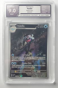 Palafin 2024 Paldean Fates Full Art Holo Gem Mint 9 Pokemon Card: Palafin 2024 Paldean Fates Full Art Holo Graded- Gem Mint 9 Pokemon Card