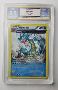 Gyarados 2015 Ancient Origins Holo Gem Mint 8.5 Pokemon Card: Gyarados 2015 Ancient Origins Holo Graded- Gem Mint 8.5 Pokemon Card