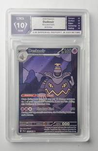 Dusknoir 2024 Shrouded Fable Full Art Holo Gem Mint 10 Pokemon Card: Dusknoir 2024 Shrouded Fable Full Art Holo Graded- Gem Mint 10 Pokemon Card