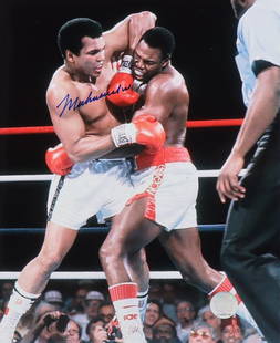 Muhammad Ali, Hand-Signed Authenticated Picture (P46), 8"x10": Athlete: Muhammad Ali Sport: Boxing Size: 8"x10" Signed: Hand Signed Type: Autographed Photo Memorabilia Type: Sports Authentication Company: GFA Condition: Excellent