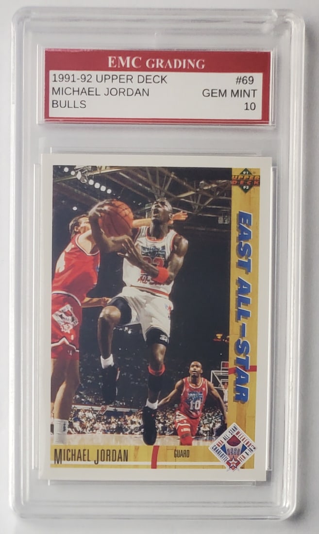 Michael Jordan 1991 Upper Deck Basketball Card Gem Mint 10 (1 of 2)