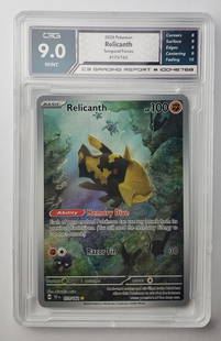 Relicanth Temporal Forces Full Art Holo Gem Mint 9 2024 Pokemon Card: Relicanth Temporal Forces Full Art Holo Gem Mint 9 2024 Pokemon Card