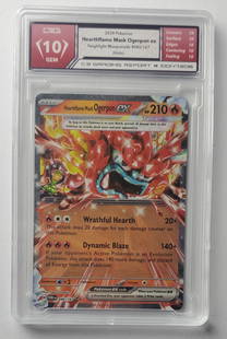 Hearthflame Mask Ogerpon Ex 2024 Twilight Masquerade Holo Gem Mint 10 Pokemon Card: Hearthflame Mask Ogerpon Ex 2024 Twilight Masquerade Holo Graded- Gem Mint 10 Pokemon Card