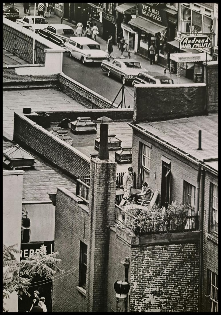 André Kertész, Balcony living, New York, 1963: Photographer: André Kertész, born Andor Kertész, was a Hungarian-born photographer known for his groundbreaking contributions to photographic composition and the photo essay. Subject: Balcony livin