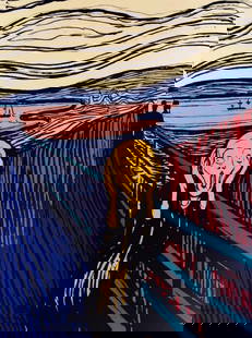 Andy Warhol, The Scream (Orange) Sunday B. Morning: ANDY WARHOL (1928-1987) Clearly the most important and influential artist of the past quarter century, Andy Warhol, the master of Pop Art, maintained a level of creativity which is legendary. Warhol a