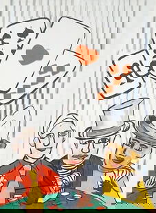 Alexander Calder -Card Players (Derriere le Miroir # 212) 1975: Artist: Alexander CalderMedium: Original lithograph in colorsTitle: Card PlayersPortfolio: Derriere le Miroir #212Year: 1975Edition: UnnumberedSigned: No, as publishedSheet Size: 16 3/4" x 20 5/8"Cond