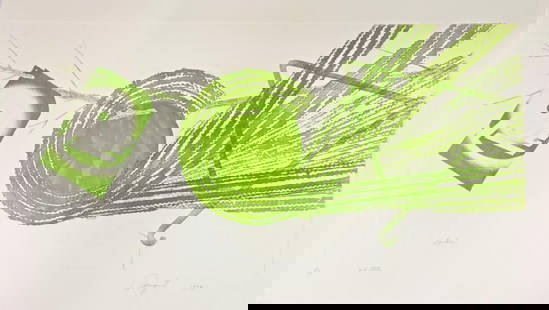 James Rosenquist, 'Spokes II' 1977 - Signed Etching/Aquatint 23X40': JAMES ROSENQUIST "SPOKES II" ETCHING & AQUATINT ON PESCIA ITALIA PAPER SHEET SIZE: 23 X 40 INCHES EDITION: 61/78 YEAR: 1977 SIGNATURE: HAND SIGNED, DATED, TITLED AND NUMBERED BY THE ARTIST INCLUDED AR