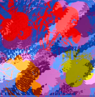 Andy Warhol, Poppy Flowers Sunday B.Morning Silk-Screen 11.66: Warhol, Andy - USA Artwork Title: Flower 11.66 Sunday B Morning Edition, Warhol Flowers Original Screenprint / Serigraph / Silkscreen Stamped: verso, in blue ink, "published by Sunday B. Morning" and