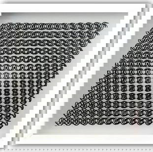 Victor Vasarely, Oeuvres Profondes Cinetiques Vi: Artist: Victor Vasarely Title: Profound Works VI Year: 1973 Not signed or numbered, as published Dimensions: 12 in. by 12 in. Framed Edition: From the Rare Limited Edition Publisher: Editions du Griff