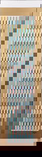 Yaacov Agam, Vertical Orchestration, Serigraph Signed Limited Edition Number 10/54: Artist: Yaacov Agam Title: From the VERTICAL ORCHESTRATION portfolio Year: C1980s Dimensions: 26 in. by 8.5 in. Edition: 10/54 Medium: Silkscreen Signature: Hand-signed and numbered by the artist Come
