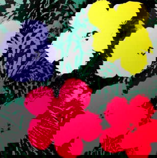 Andy Warhol, Poppy Flowers Sunday B.Morning Silk-Screen 11.73: Warhol, Andy - USA Artwork Title: Flower 11.73 Sunday B Morning Edition, Warhol Flowers Original Screenprint / Serigraph / Silkscreen Stamped: verso, in blue ink, "published by Sunday B. Morning" and