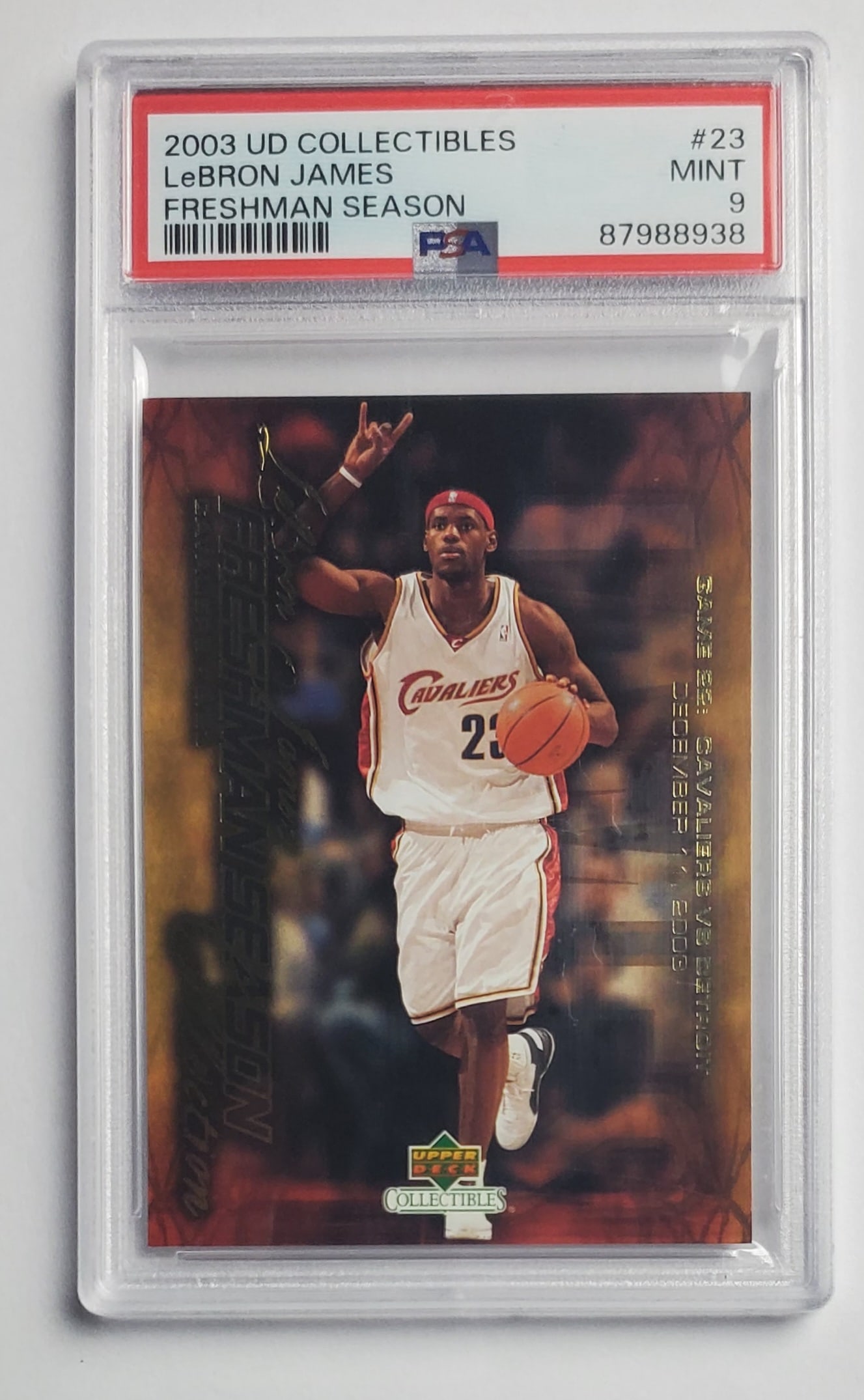 Lebron James 2003 UD Collectibles Freshman Season Basketball Card Gem Mint 9: Lebron James 2003 UD Collectibles Freshman Season Basketball Card Gem Mint 9